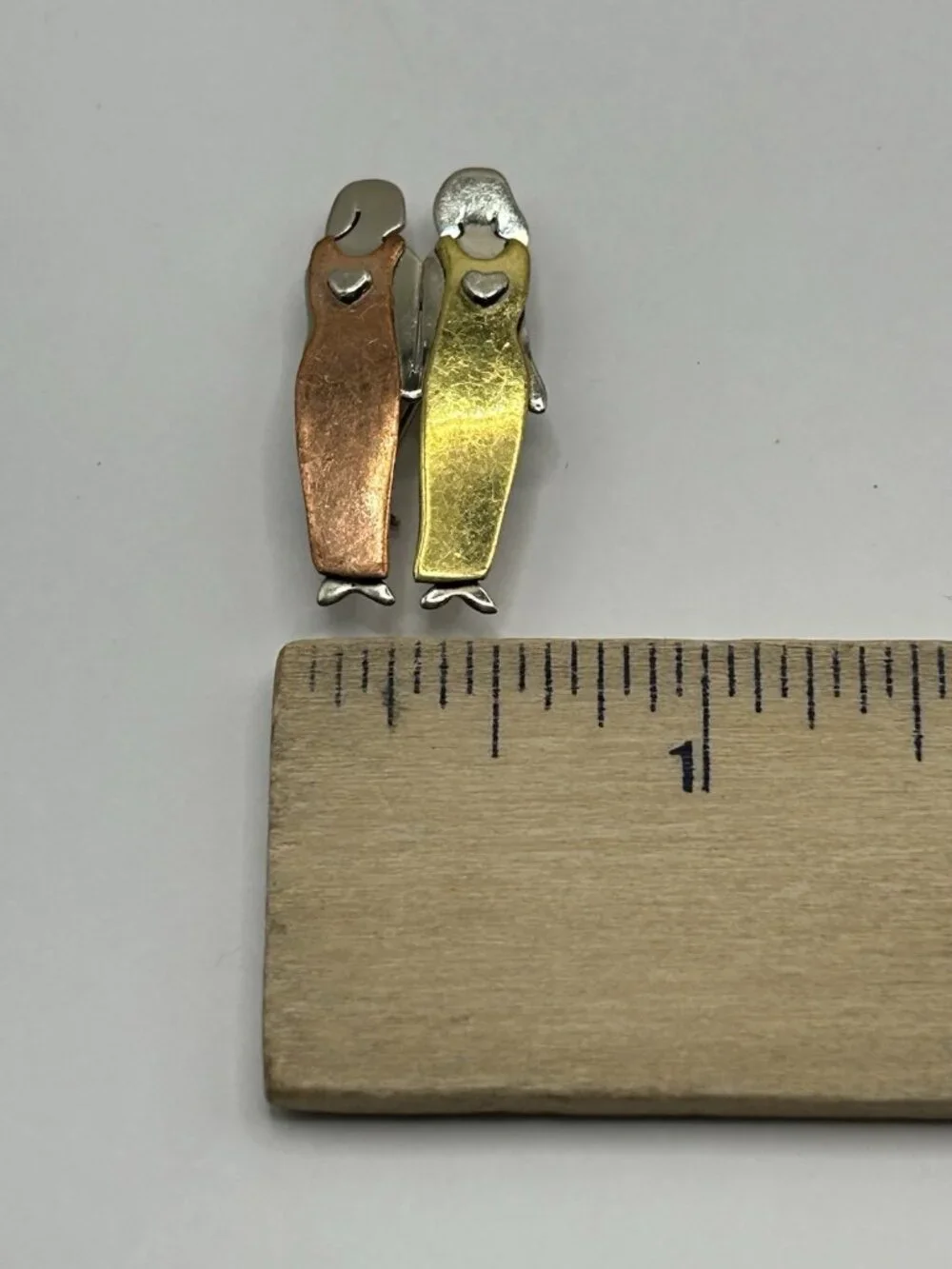 Far Fetched My 2 Beautiful Sisters  Tac Pin Friends Mima & Oly Mixed Metals